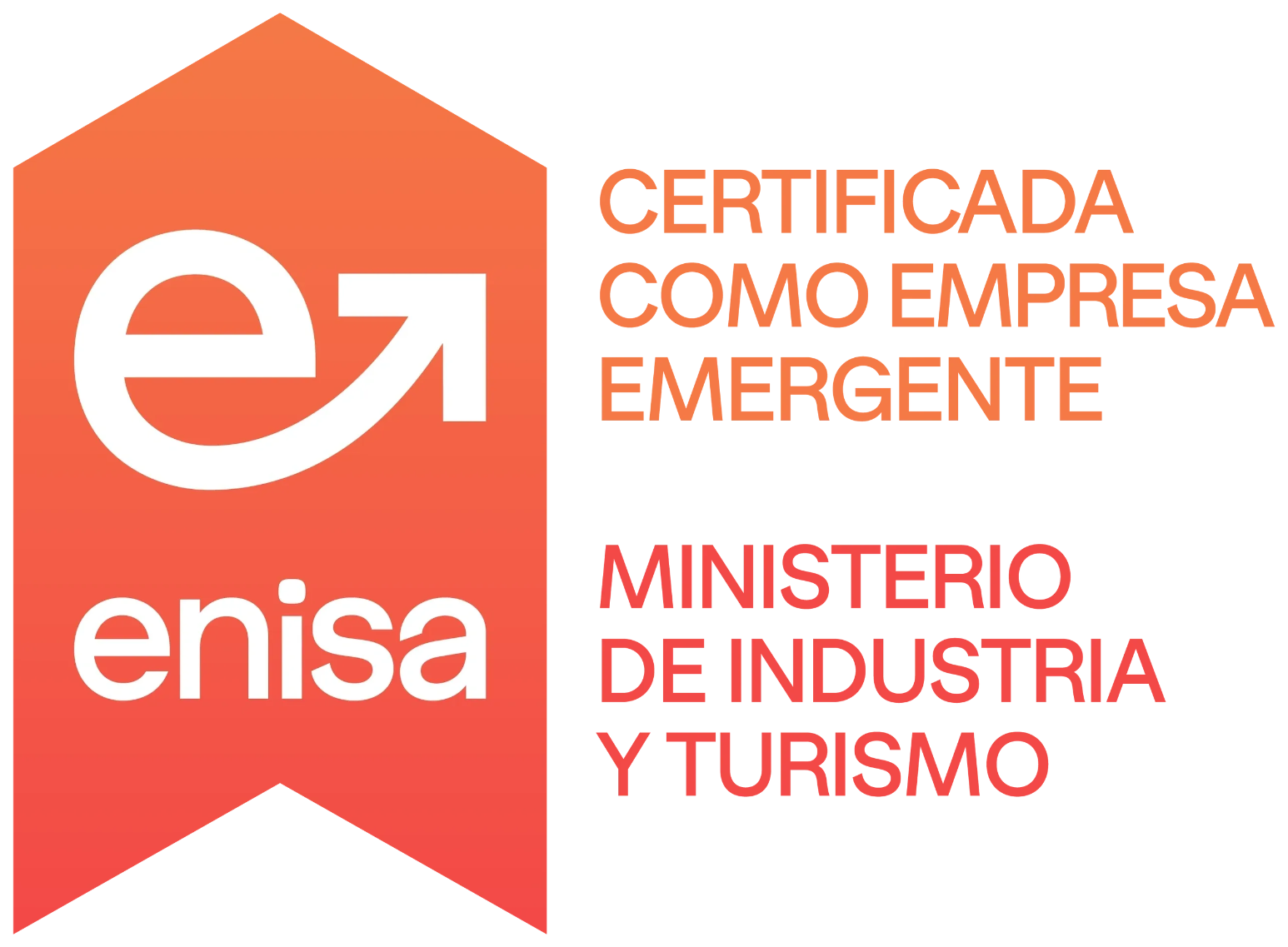 Certificación ENISA - Empresa emergente, Ministerio de Industria y Turismo